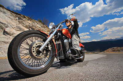 motorcycle rider in iowa